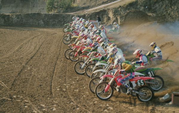 Ruskeasanta SM-Joukkuemotocross 1991. 2-erän starttijpg